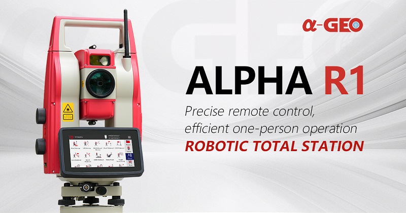 Lancement de la station totale robotisée ALPHA R1 : contrôle à distance précis et fonctionnement efficace par un seul opérateur